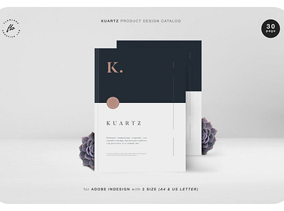 Kuartz Product Design Catalog a4 adobe catalog clean colorful company indesign magazine minimalist modern photography pitch deck portfolio print printable professional studio template us letter usletter