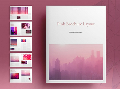 Pink Brochure Layout a4 adobe catalog clean editorial editorial layout fashion indesign lookbook magazine minimalist modern photography portfolio print printable professional template us letter usletter