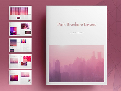 Pink Brochure Layout