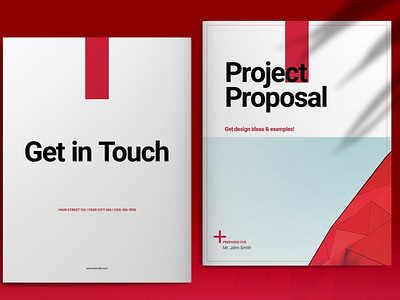 Red Proposal a4 adobe catalog clean editorial editorial layout fashion indesign lookbook magazine minimalist modern photography portfolio print printable professional template us letter usletter