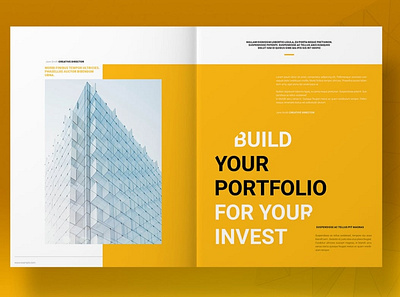 Yellow Business Brochure Template a4 adobe advertising branding catalog catalogue clean fashion indesign lookbook magazine minimalist modern print print design printable printing professional template us lettter