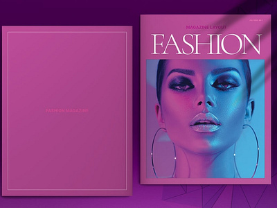 Pink Fashion Magazine Layout