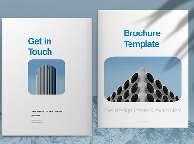 Blue Business Brochure Layout brochure business business catalog catalog magazine portfolio template brochure