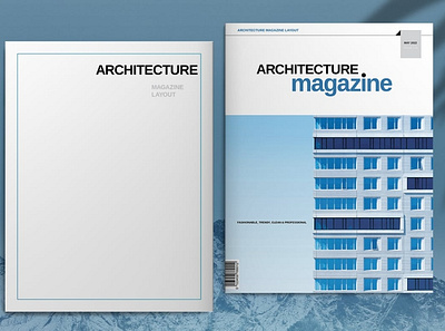 Blue Architecture Magazine Template brochure business business catalog catalog magazine portfolio template brochure