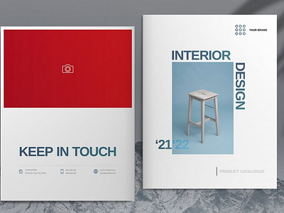 Blue Interior Design Product Catalog Template