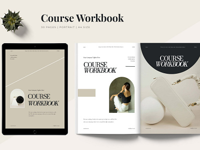 Hera - Workbook Template blog blog ebook canva catalog class clean course download ebook free marketing online print printable social social media template webinar workshop