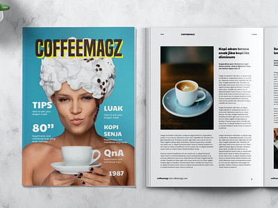 COFFEE - Magazine Template by Print Templates on Dribbble