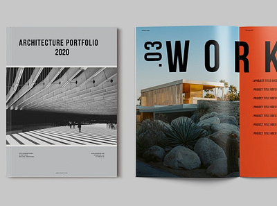 Architecture Portfolio Brochure Template annual report brochure catalog clean editorial editorial design editorial layout fashion indesign layout lookbook magazine minimal modern photography portfolio print print design print template template