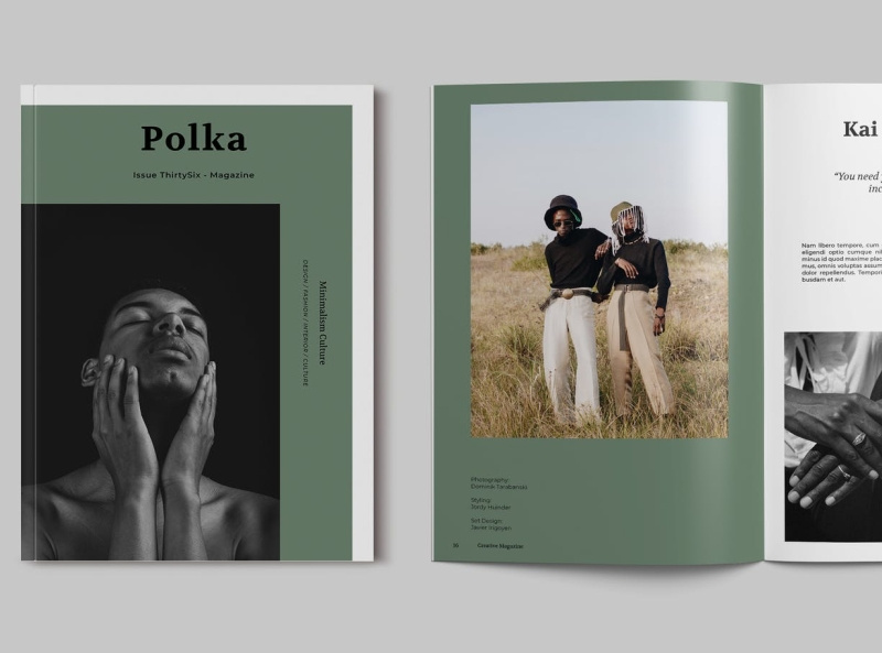 Magazine Template by PrintMe on Dribbble