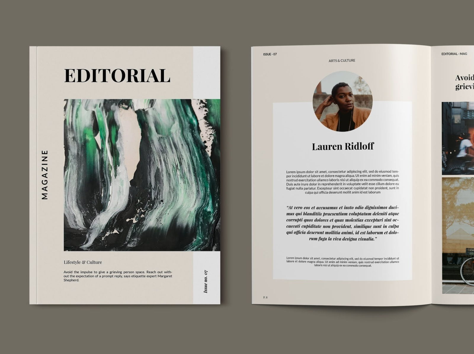 Magazine Template by InDesign Vision on Dribbble