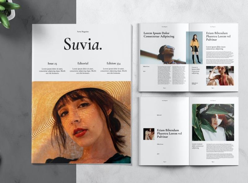 Minimalist Aesthetic Fashion Magazine Template By Printme On Dribbble