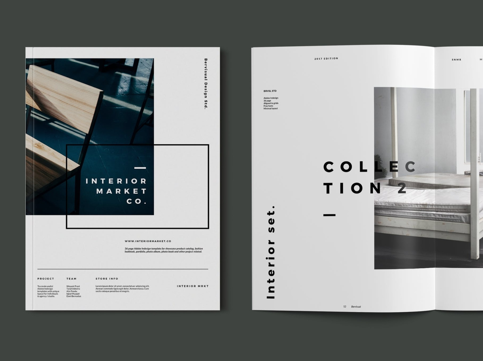 Furniture Product Catalog Template by InDesign Vision on Dribbble