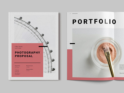 Photography Proposal Template 3d animation blog branding catalog clean design ebook graphic design illustration indesign logo magazine motion graphics online print printable template webinar