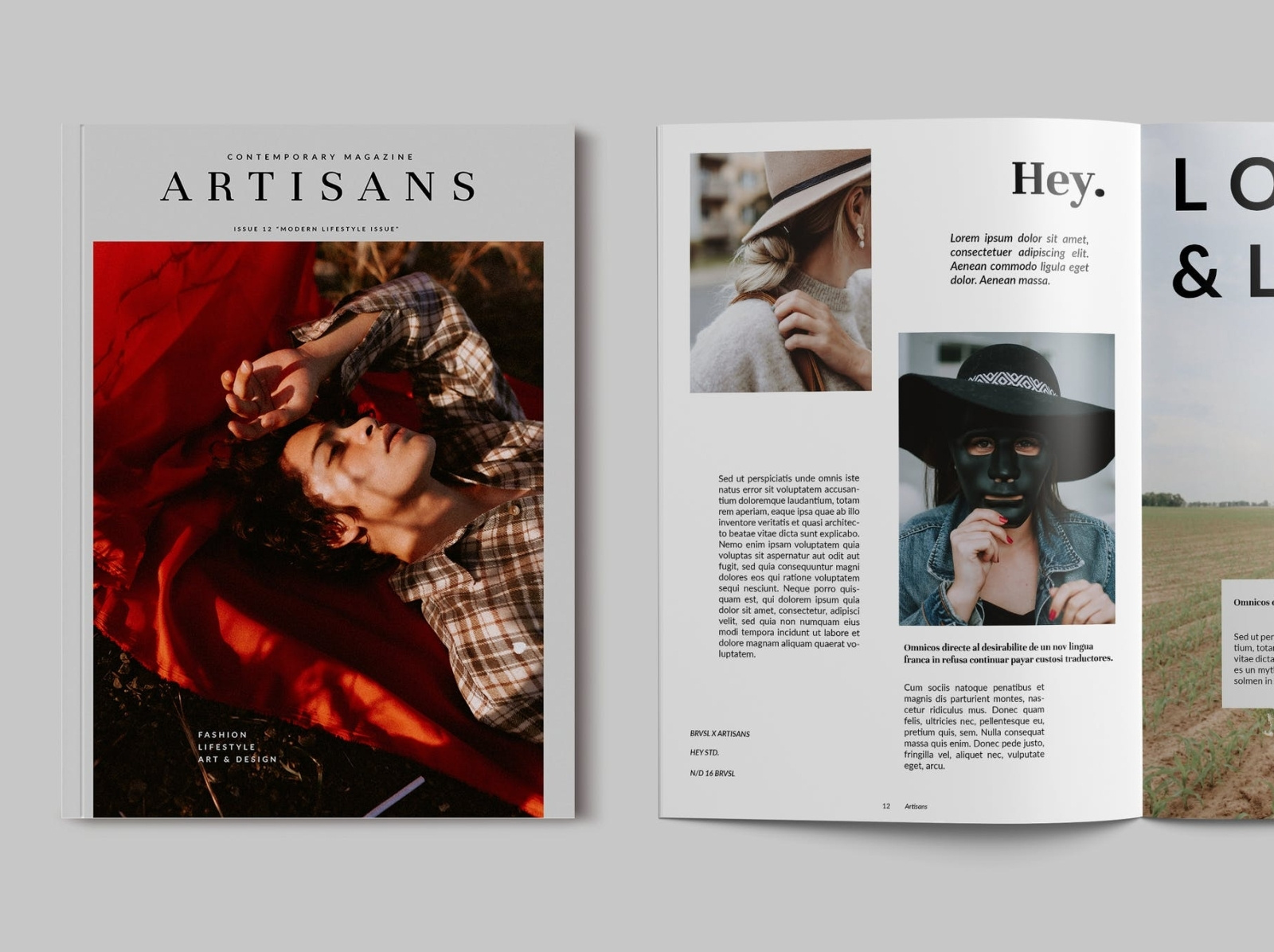 Magazine Template by InDesign Essence on Dribbble