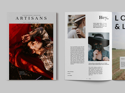 Magazine Template 3d animation blog catalog clean design ebook graphic design illustration indesign logo magazine motion graphics online print printable template webinar