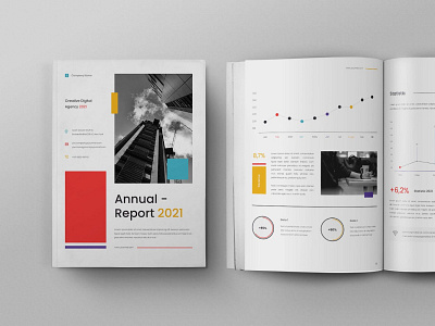 Annual Report 3d animation annual annual report branding catalog clean design graphic design illustration indesign logo magazine motion graphics print printable report template