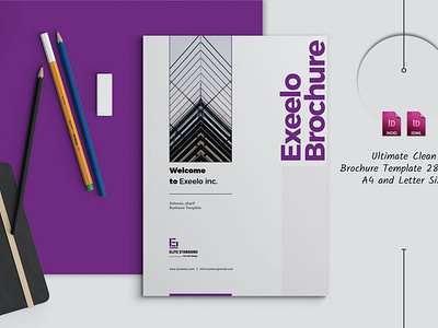 Business Brochure annual annual report catalog clean design illustration indesign logo magazine print printable report template