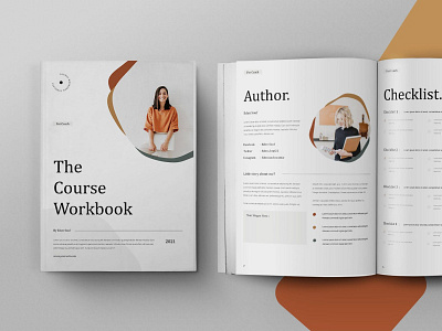 Course Workbook 3d animation catalog clean course design graphic design indesign magazine motion graphics online print printable template webinar workbook