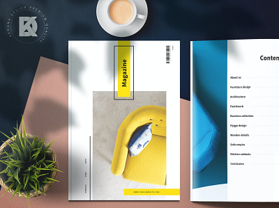Magazine 3d animation branding catalog clean design graphic design illustration indesign logo magazine motion graphics print printable template
