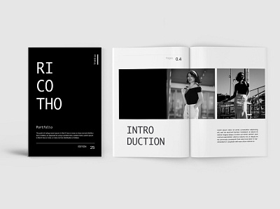 Ricoto – Lookbook Fashion Template 3d animation branding catalog clean design graphic design illustration indesign logo lookbook magazine motion graphics print printable template