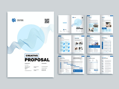 Proposal 3d animation annual branding catalog clean design graphic design illustration indesign logo magazine motion graphics print printable proposal template ui