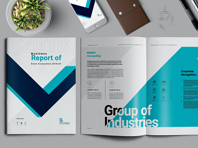 Report Brochure 3d animation annual annual report branding catalog clean design graphic design illustration indesign logo magazine motion graphics print printable report report brochure template ui