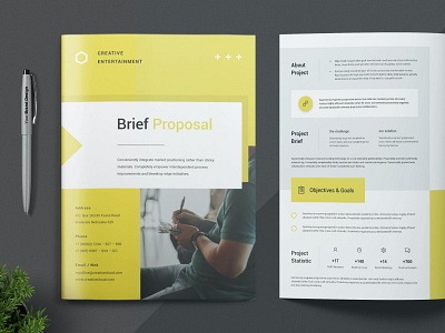 Proposal 3d animation branding business catalog clean design graphic design illustration indesign logo magazine motion graphics print printable proposal template ui