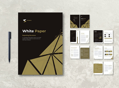 White Paper Company Annual Report 3d animation annual branding brochure business catalog clean design graphic design indesign logo magazine motion graphics paper print printable template ui white