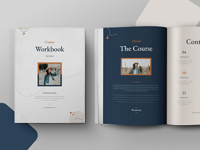 Course Workbook 3d animation branding catalog clean course design graphic design illustration indesign logo magazine motion graphics print printable template ui workbook