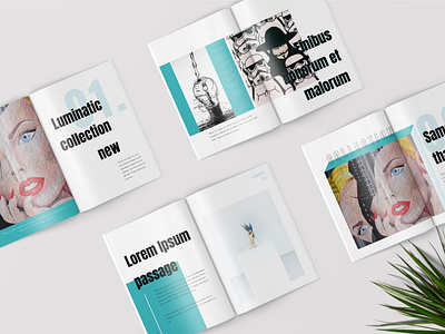 Lumatics - Pop Art Magazine Template