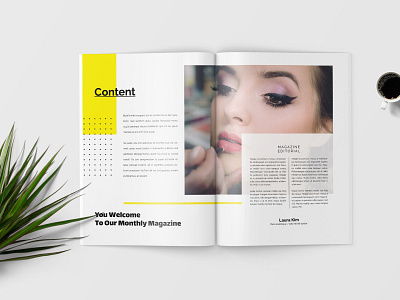 Magazine Template 3d animation branding catalog clean design graphic design illustration indesign logo magazine magazine template motion graphics print printable template ui