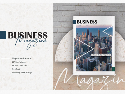 Business Magazine 3d animation branding business catalog clean design graphic design illustration indesign logo magazine motion graphics print printable template ui