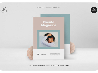 Evente Lifestyle Magazine 3d animation branding catalog clean design graphic design illustration indesign logo magazine motion graphics print printable template ui