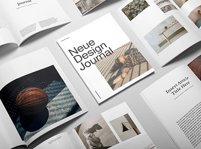 Neue Magazine 3d animation branding brochure catalog clean design graphic design illustration indesign logo magazine magazine mockup motion graphics print printable template ui