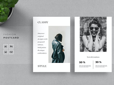 Fashion Postcard by Print Template on Dribbble