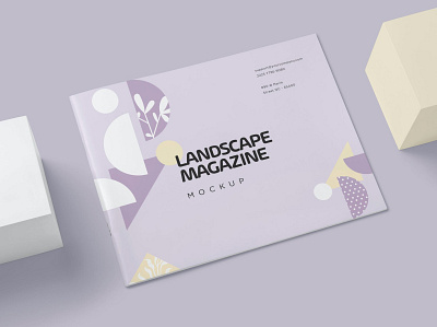 Landscape US Letter Magazine Mockups 3d animation annual report branding brochure catalog clean design graphic design illustration indesign letter logo magazine motion graphics print printable report template ui