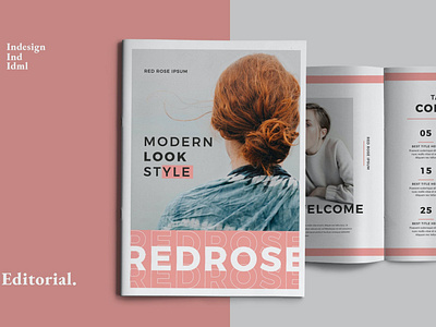 Red Pastel Brochure