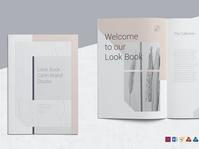Lookbook annual report brochure business catalog clean design indesign job lookbook magazine minimal print print template printable report template