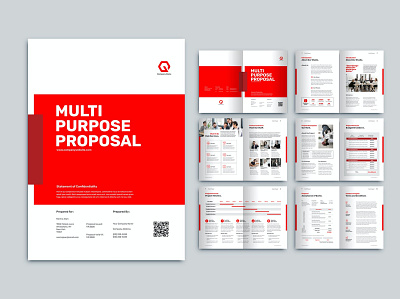 Proposal a4 annual annual report brochure business catalog clean company design illustration indesign logo magazine portfolio print printable proposal report template
