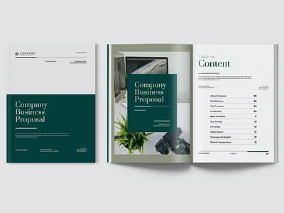 Elegant Business Proposal Document Indesign annual annual report branding business catalog clean colorful design elegant graphic design illustration indesign logo magazine minimal modern motion graphics print printable template