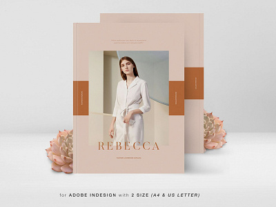 Rebecca Fashion Lookbook Catalog catalog clean design fashion graphic design illustration indesign logo lookbook magazine motion graphics print printable template