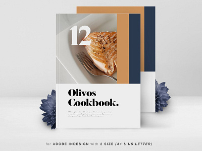 Olivos Food Recipe Cookbook branding catalog clean cookbook design food graphic design illustration indesign logo magazine motion graphics print printable recipe template