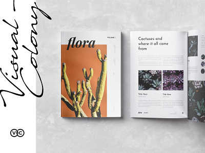 Flora Magazine annual report brochure business catalog catalog clean design editoral fashion illustration indesign lifestyle lookbook magazine photography portfolio print printable professional report template