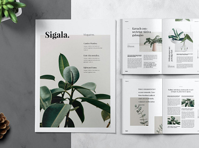 Minimal Magazine Template brochure business business catalog catalog clean design illustration indesign lifestyle lookbook magazine magazine brochure minimal modern photography portfolio print printable professional template