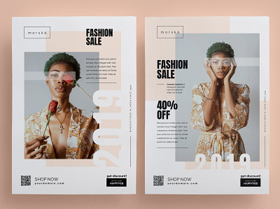 Fashion Flyer catalog clean design fashion flyer flyer poster flyer simple flyer template illustration indesign lookbook magazine modern poster print printable product simple style template