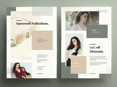 fashion Flyer Template catalog clean design discount fashion fashion flyer template flyer flyer poster fyler template illustration indesign magazine poster price print printable promo sale template trend