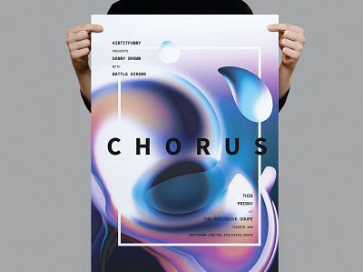 Chorus Poster / Flyer catalog chorus chorus poster clean clean poster design flyer flyer clean flyer simple flyer template futuristic illustration indesign magazine poster poster minimal poster modern print printable template