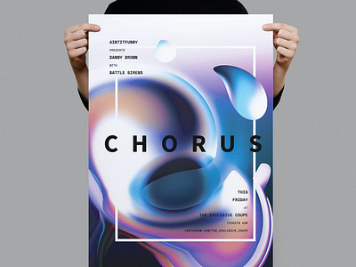 Chorus Poster / Flyer catalog chorus chorus poster clean clean poster design flyer flyer clean flyer simple flyer template futuristic illustration indesign magazine poster poster minimal poster modern print printable template