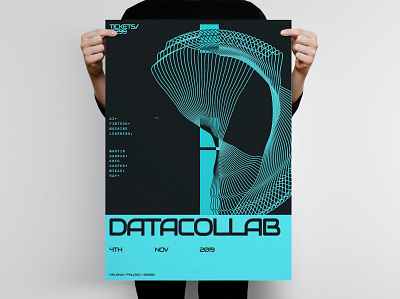 Data Collab Poster Template blockchain catalog clean collab data design event flyer flyer poster flyer template geometric illustration indesign intelligence magazine poster poster template print printable template