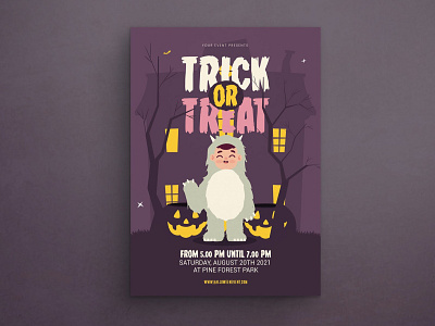 Trick or Treat catalog clean design flyer flyer minimal graphic design halloween halloween flyer halloween poster illustration indesign magazine modern print printable simple template treat trick trick or treat